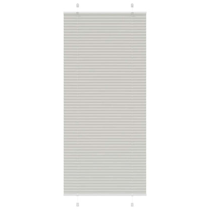 Tenda Plissettata Grigio Chiaro 95x200 cm Larghezza Tessuto