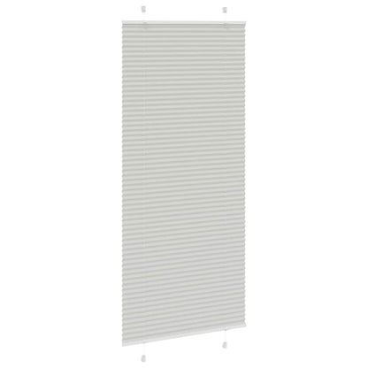 Tenda Plissettata Grigio Chiaro 95x200 cm Larghezza Tessuto
