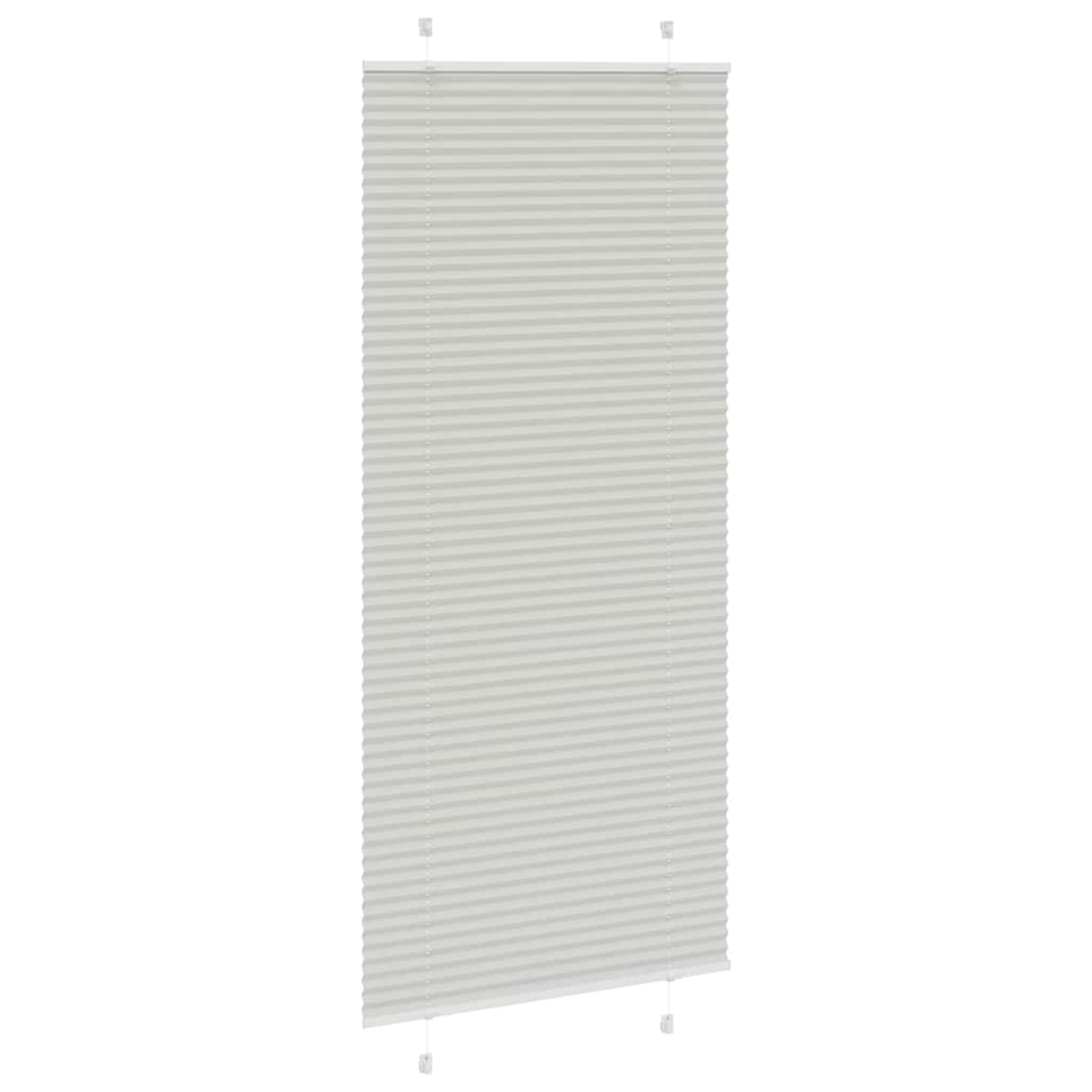 Tenda Plissettata Grigio Chiaro 100x200 cm Larghezza Tessuto