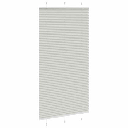 Tenda Plissettata Grigio Chiaro 110x200 cm Larghezza Tessuto
