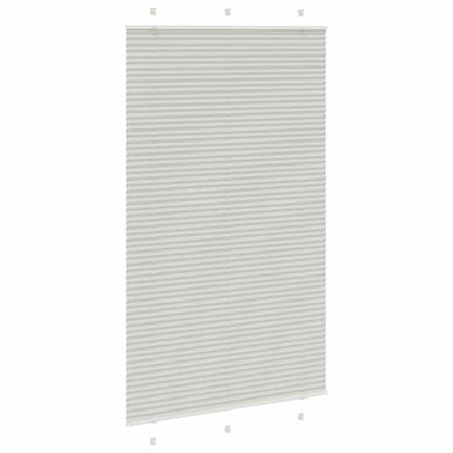 Tenda Plissettata Grigio Chiaro 120x200 cm Larghezza Tessuto