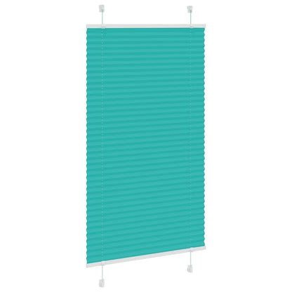 Tenda Plissettata Verde petrolio 80x150 cm Larghezza Tessuto
