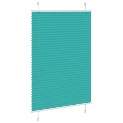Tenda Plissettata Verde petrolio 100x150 cm Larghezza Tessuto