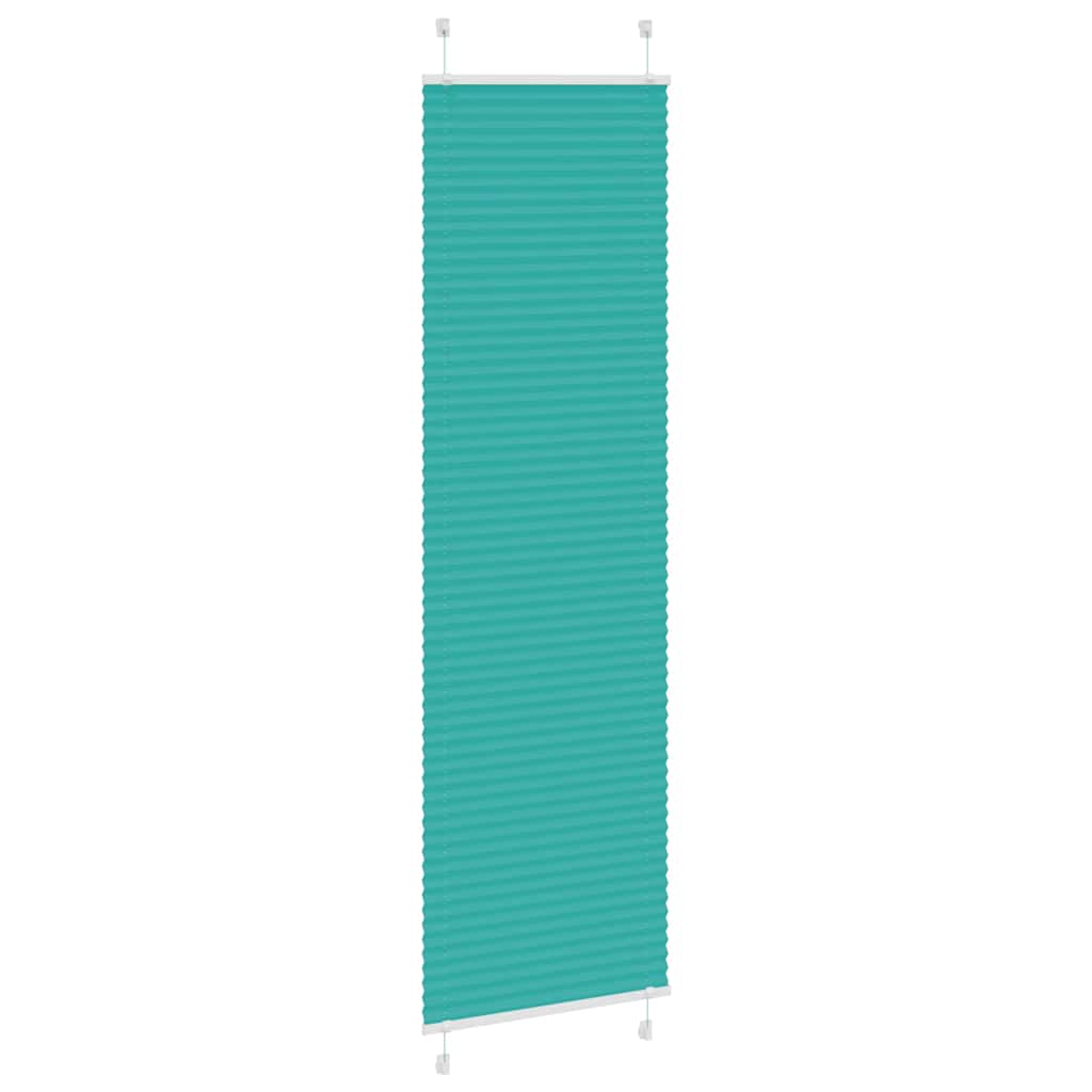Tenda Plissettata Verde petrolio 65x200 cm Larghezza Tessuto