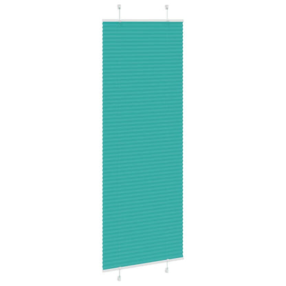 Tenda Plissettata Verde petrolio 70x200 cm Larghezza Tessuto