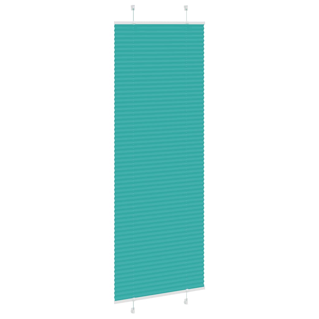 Tenda Plissettata Verde petrolio 80x200 cm Larghezza Tessuto