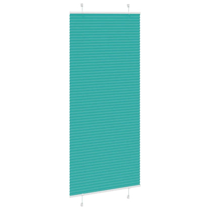 Tenda Plissettata Verde petrolio 95x200 cm Larghezza Tessuto