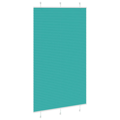 Tenda Plissettata Verde petrolio 120x200 cm Larghezza Tessuto