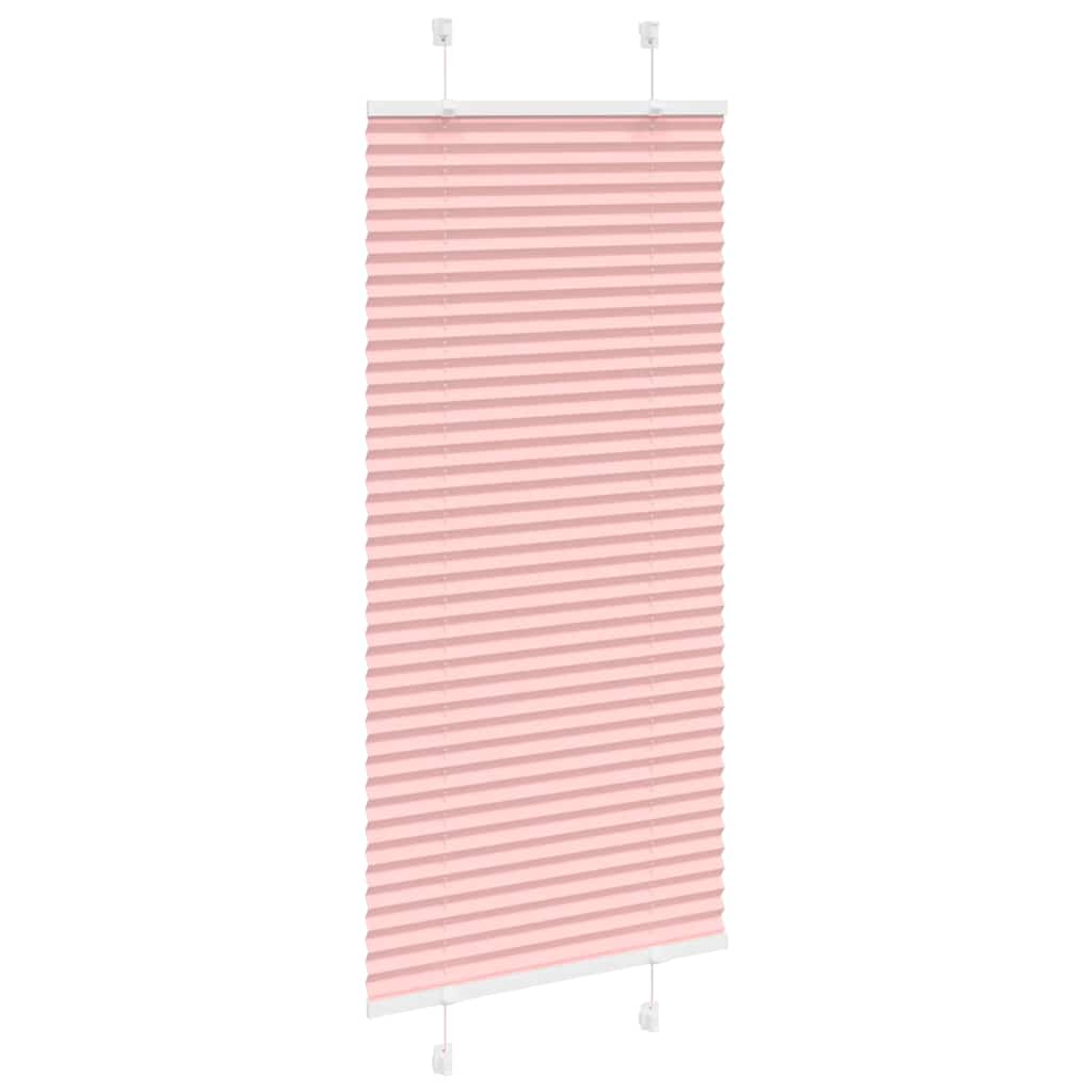 Tenda Plissettata Rosa 65x100 cm Larghezza Tessuto 64,4 cm