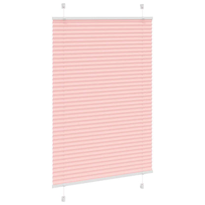 Tenda Plissettata Rosa 85x100 cm Larghezza Tessuto 84,4 cm