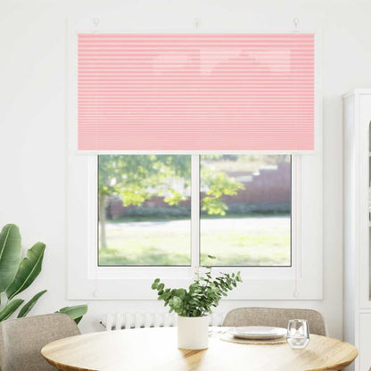 Tenda Plissettata Rosa 115x100 cm Larghezza Tessuto 114,4 cm