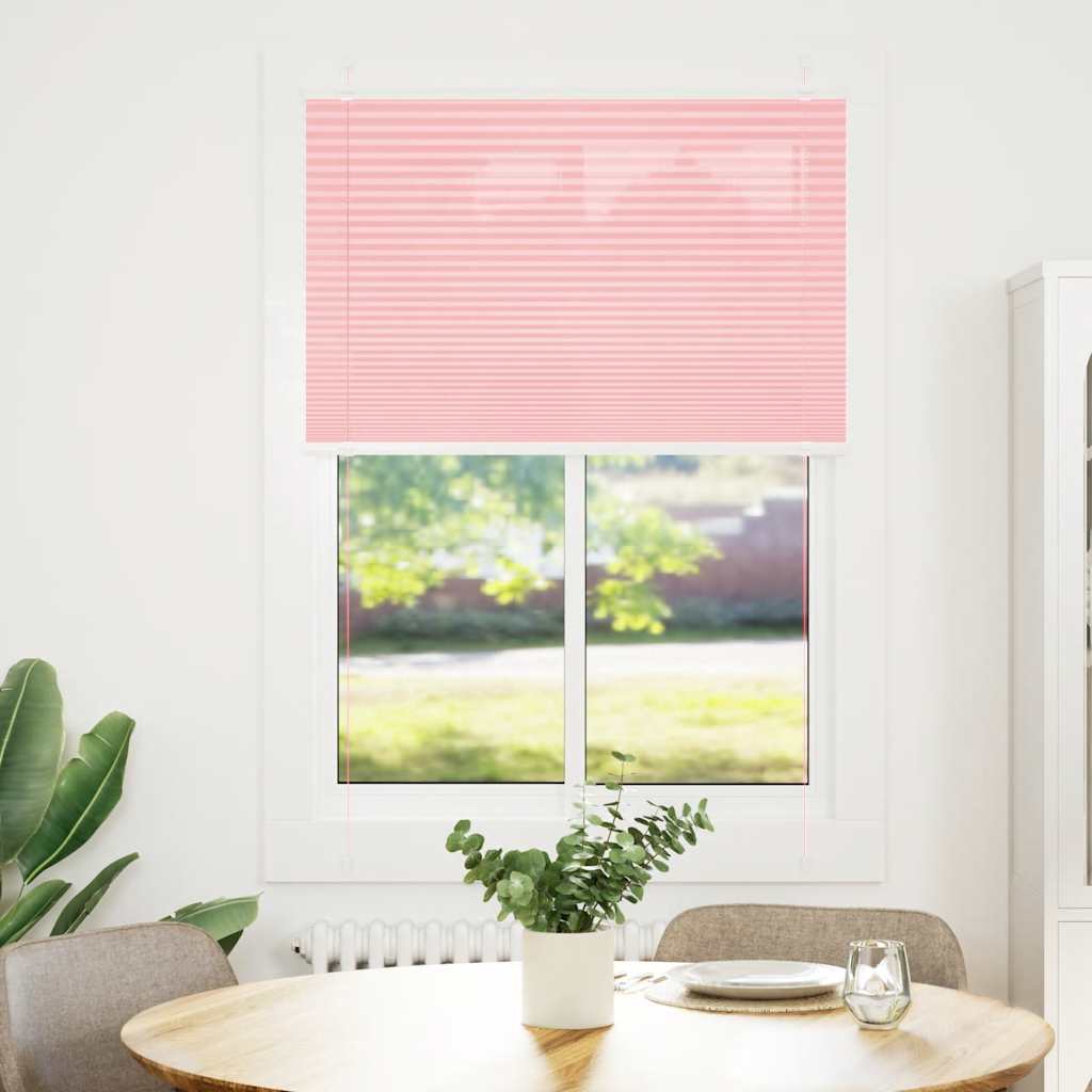 Tenda Plissettata Rosa 95x150 cm Larghezza Tessuto 94,4 cm
