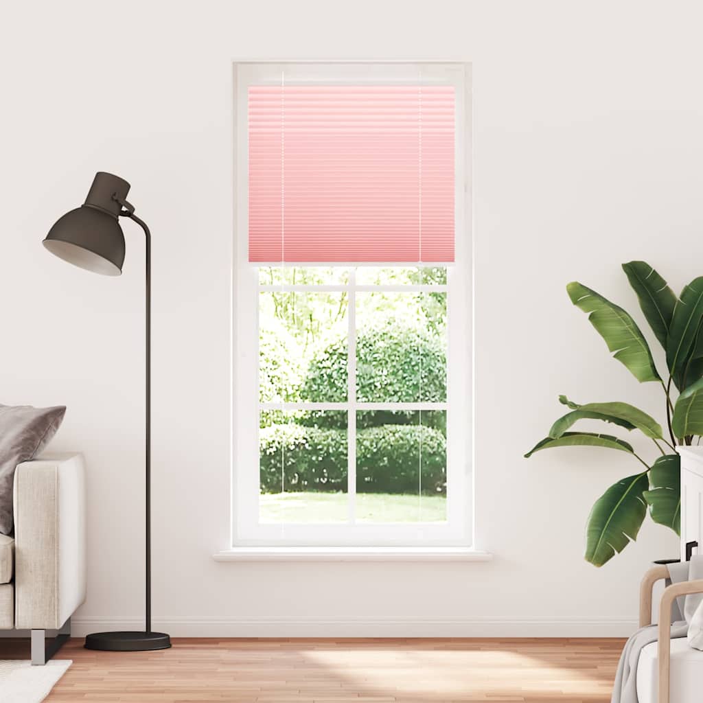Tenda Plissettata Rosa 90x200 cm Larghezza Tessuto 89,4 cm