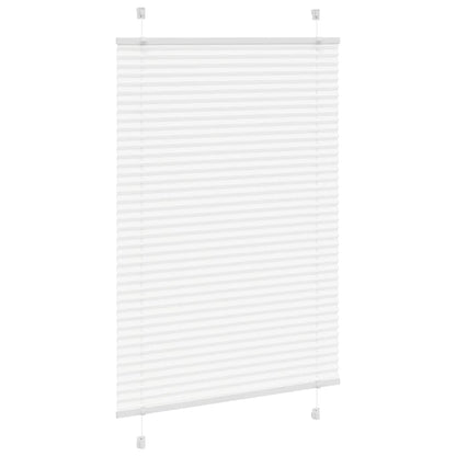 Tenda Plissettata Bianca 100x100 cm Larghezza Tessuto 99,4 cm