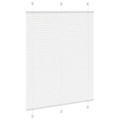 Tenda Plissettata Bianca 110x100 cm Larghezza Tessuto 109,4 cm