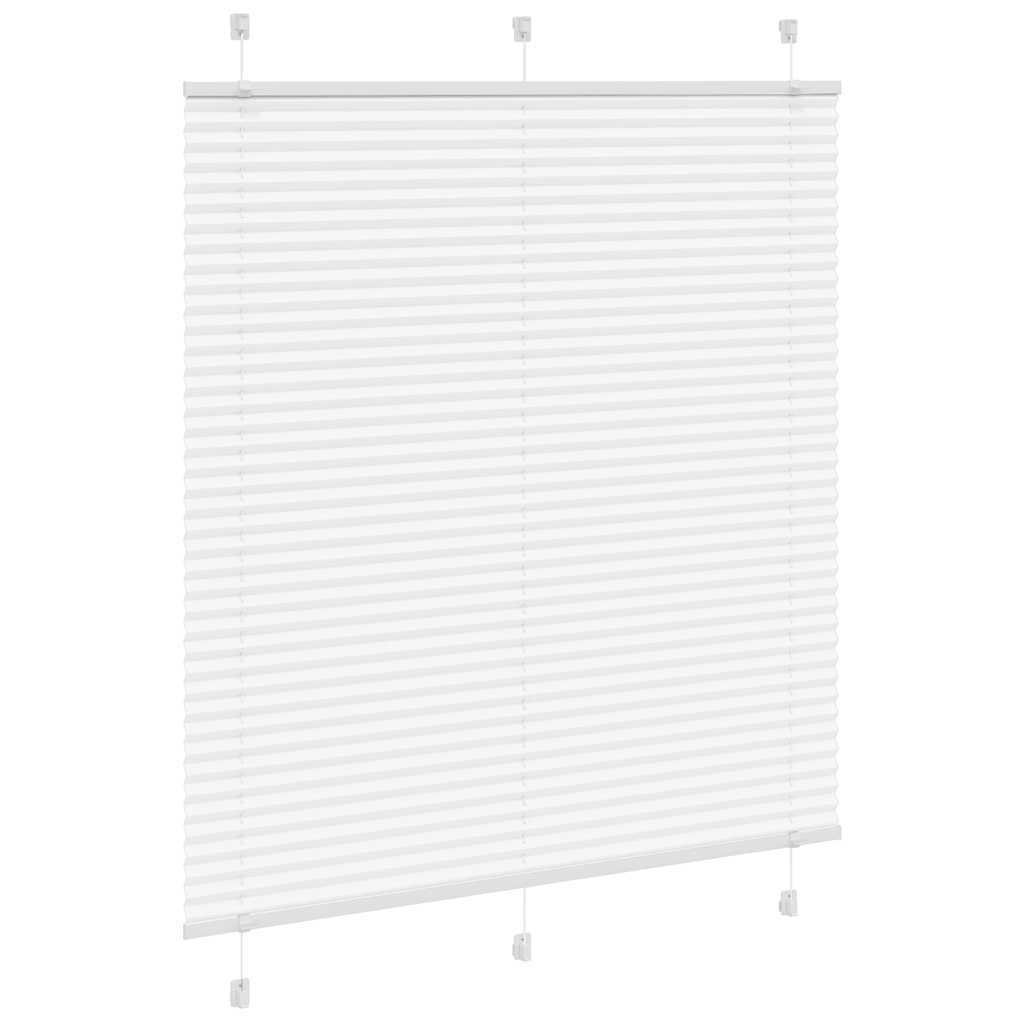 Tenda Plissettata Bianca 115x100 cm Larghezza Tessuto 114,4 cm