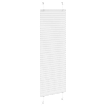 Tenda Plissettata Bianca 40x150 cm Larghezza Tessuto 39,4 cm
