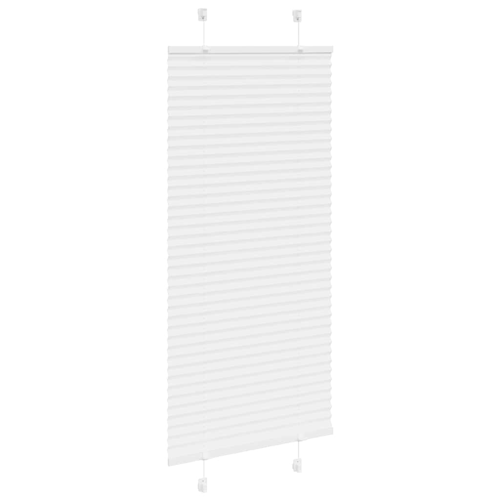 Tenda Plissettata Bianca 65x150 cm Larghezza Tessuto 64,4 cm