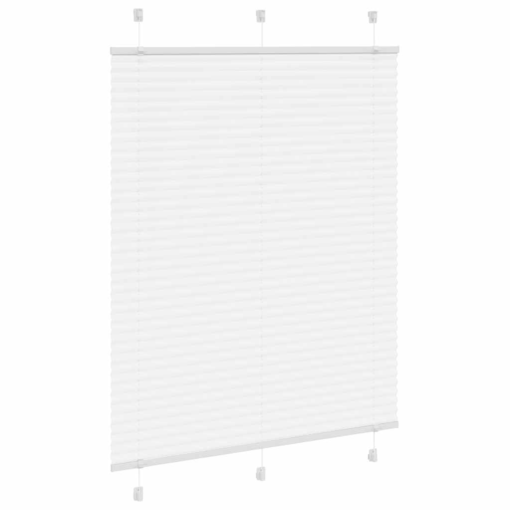 Tenda Plissettata Bianca 105x150 cm Larghezza Tessuto 104,4 cm