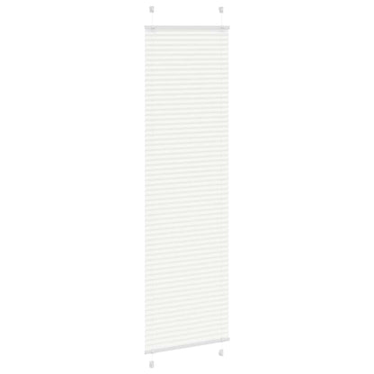 Tenda Plissettata Bianca 55x200 cm Larghezza Tessuto 54,4 cm