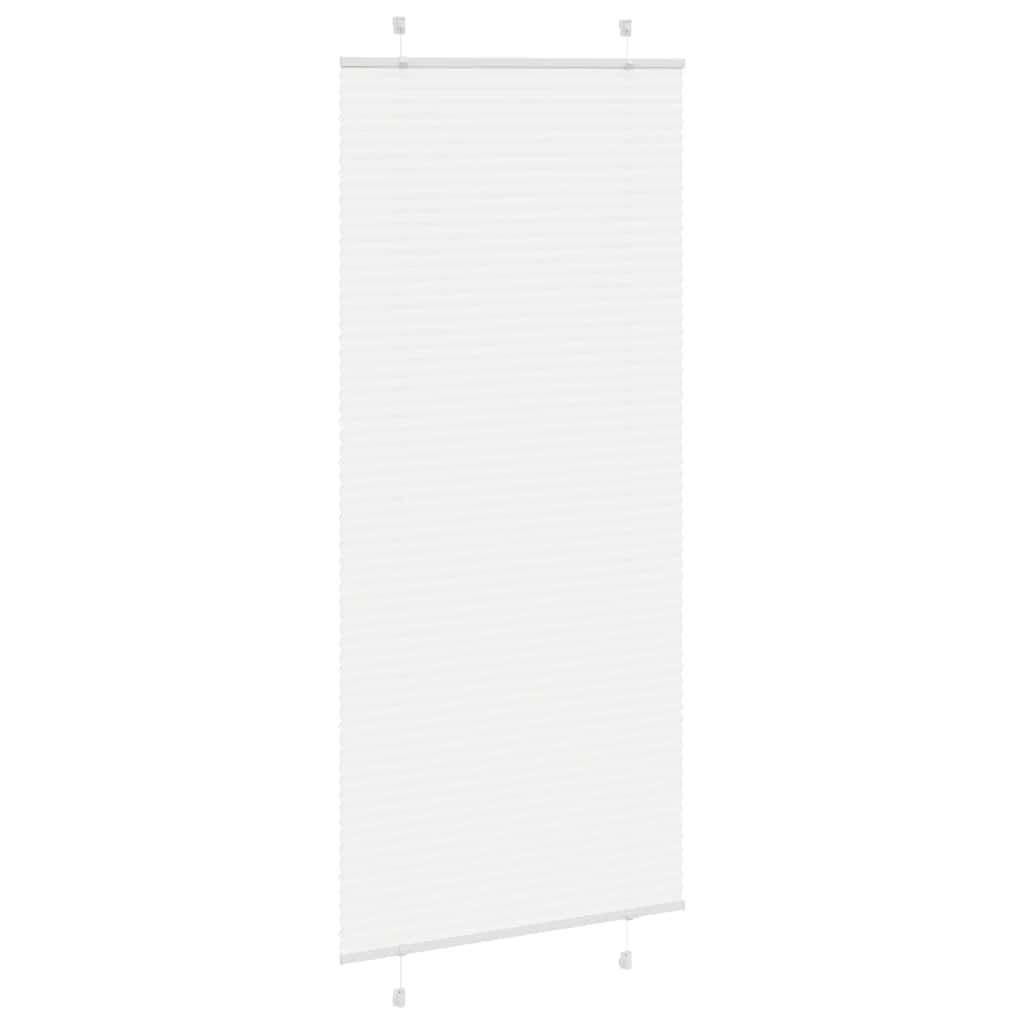 Tenda Plissettata Bianca 95x200 cm Larghezza Tessuto 94,4 cm