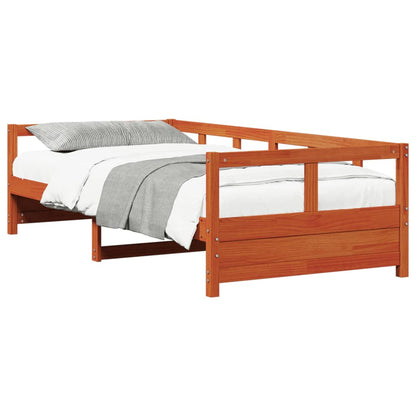 Dormeuse senza Materasso Marrone Cera 80x200 cm Legno di Pino