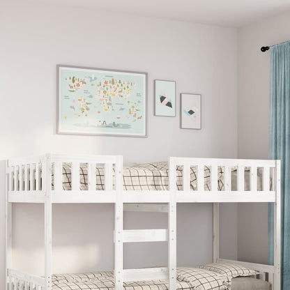Letto per Bambini senza Materasso Bianco 90x200cm Massello Pino
