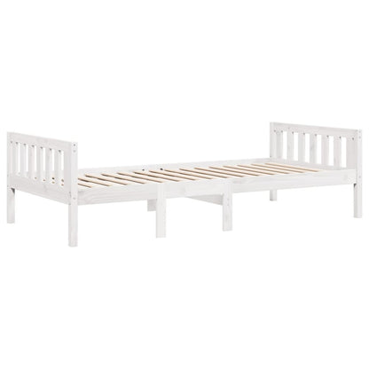 Letto per Bambini senza Materasso Bianco 90x200cm Massello Pino