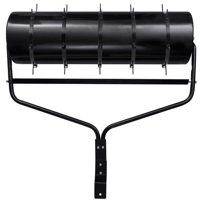 Rullo da Giardino con Aeratore a Morsetti Nero 63 L in Ferro
