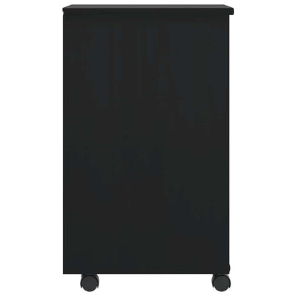 Armadietto Rotante con Cassetti MOSS Nero Legno Massello Pino