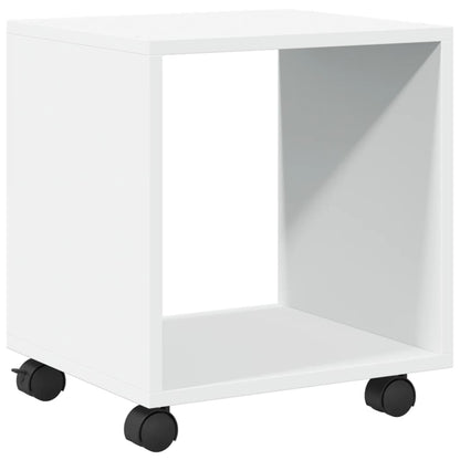 Mobiletto con Ruote Bianco 37x33x42,5 cm in Truciolato