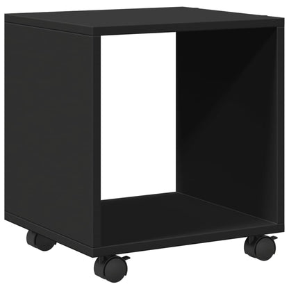 Mobiletto con Ruote Nero 37x33x42,5 cm in Truciolato