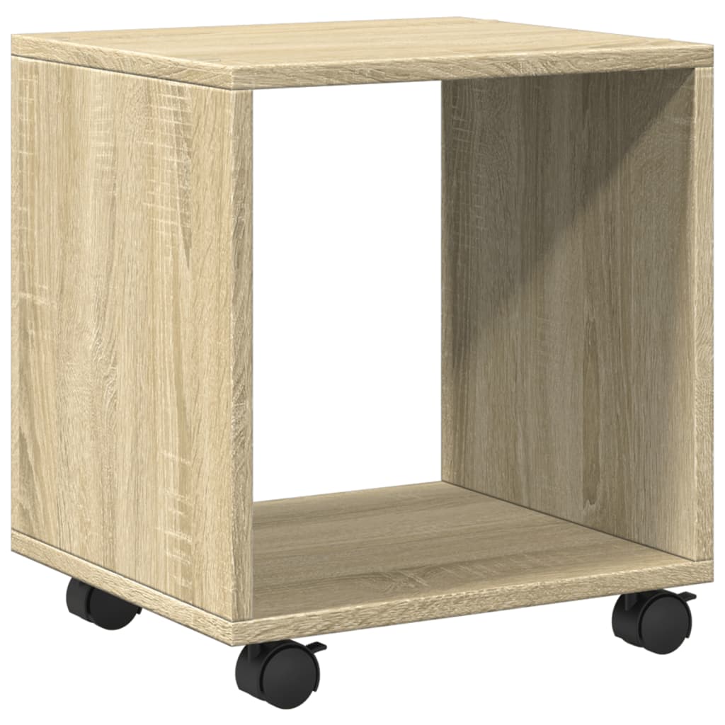 Mobiletto con Ruote Rovere Sonoma 37x33x42,5 cm in Truciolato