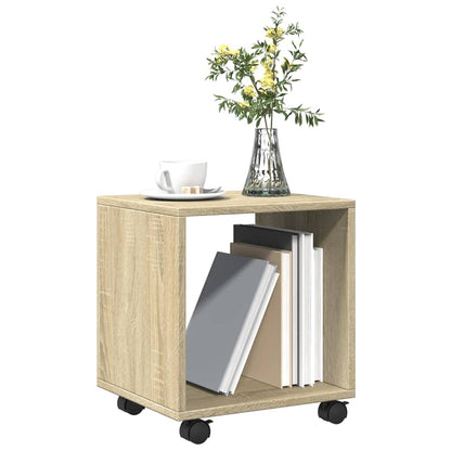 Mobiletto con Ruote Rovere Sonoma 37x33x42,5 cm in Truciolato
