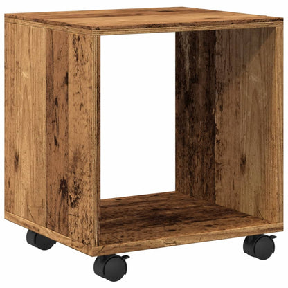 Mobiletto con Ruote Legno Antico 37x33x42,5 cm in Truciolato