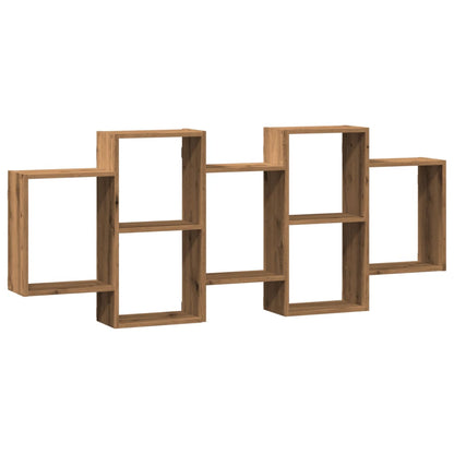 Scaffale a Parete Rovere Artigianale 159x18x65 cm in Truciolato
