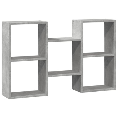 Scaffale a Muro Grigio Cemento 96x18x60 cm in Truciolato