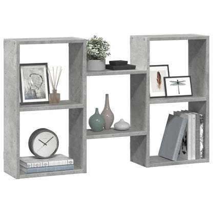 Scaffale a Muro Grigio Cemento 96x18x60 cm in Truciolato