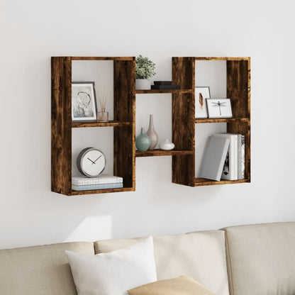 Mensola a Muro Rovere Fumo 96x18x60 cm in Truciolato