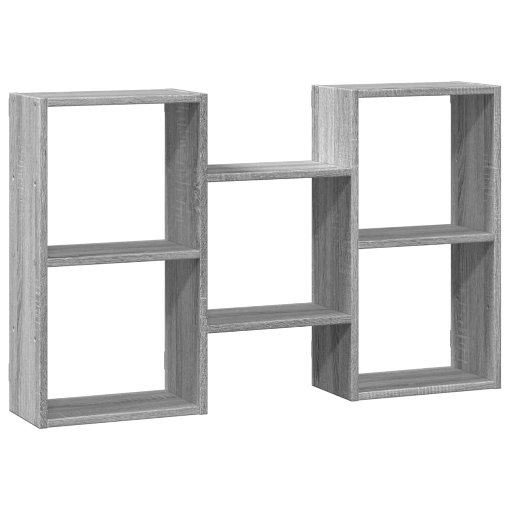 Mensola a Muro Grigio Sonoma 96x18x60 cm in Truciolato