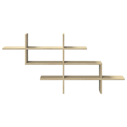 Scaffale Parete Rovere Sonoma 124,5x18x60,5 cm in Truciolato
