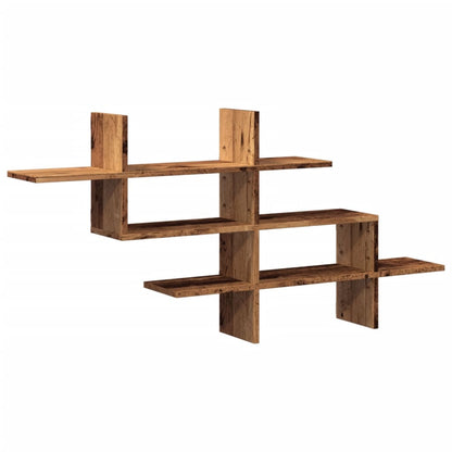 Scaffale a Parete Legno Vecchio 124,5x18x60,5 cm in Truciolato