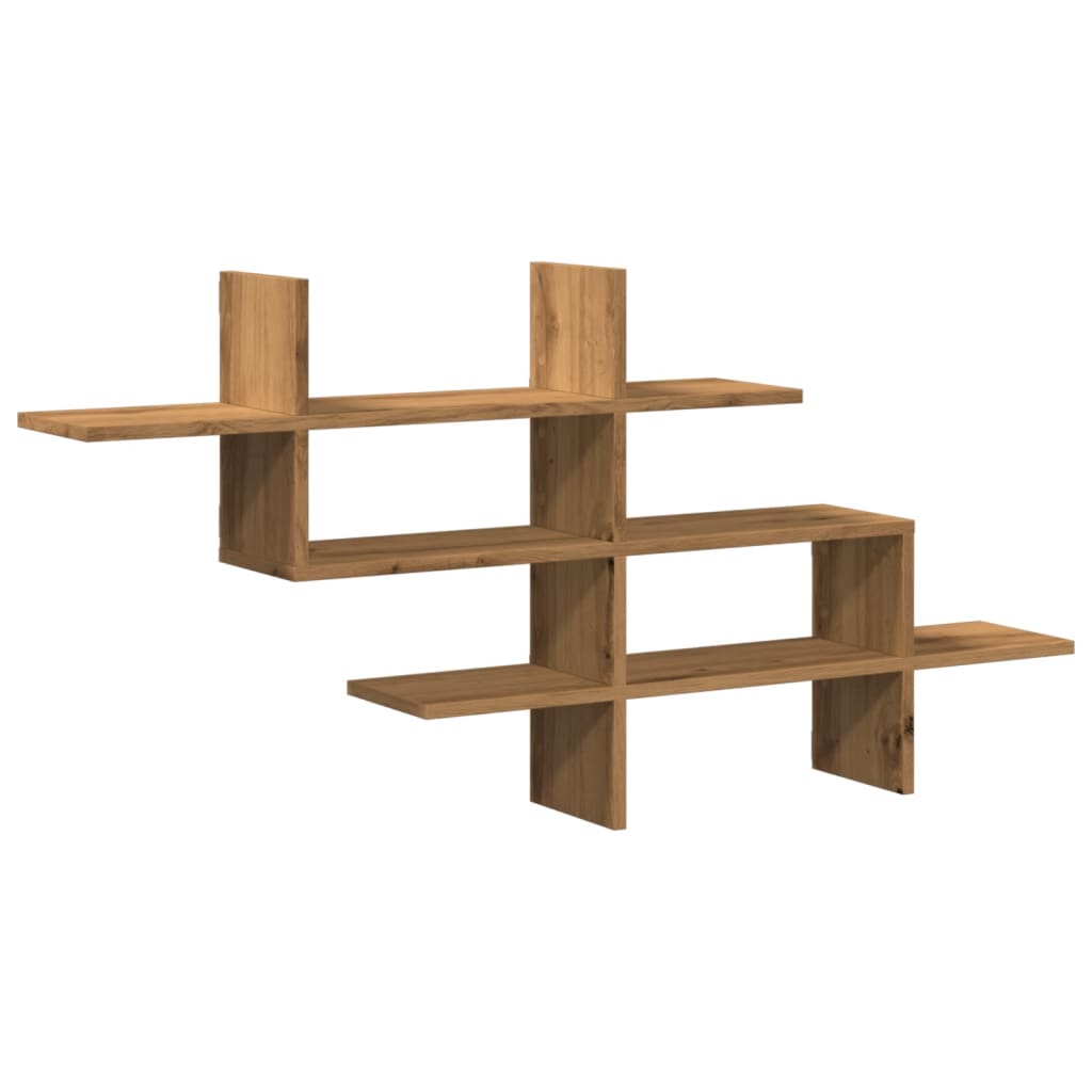 Mensola a Muro Rovere Artigianale 124,5x18x60,5cm in Truciolato