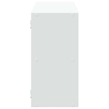 Scaffale a Parete Bianco 100x25x50 cm in Legno Multistrato