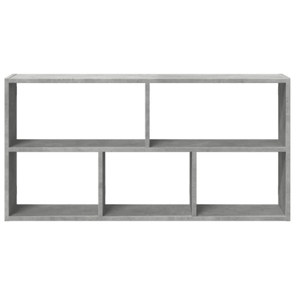 Scaffale a Muro Grigio Cemento 100x25x50 cm Legno Multistrato