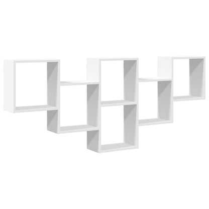 Scaffale a Parete Bianco 159x18x66 cm in Truciolato