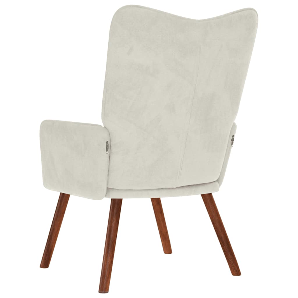 Sedia Relax Crema in Velluto