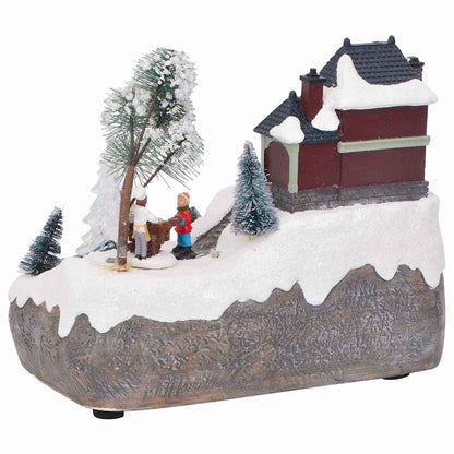 Tavolo di Natale Multicolore 23.5 x 16 x 18.5 cm Resina