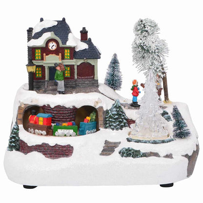 Tavolo di Natale Multicolore 23.5 x 16 x 18.5 cm Resina