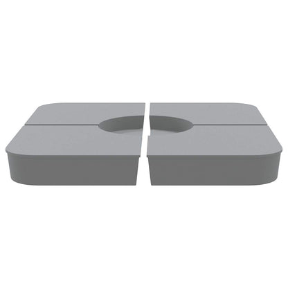 Set Base per Ombrellone 4 pz con Supporto a Croce 100 kg PP